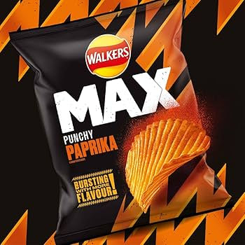 Walkers Max Punchy Paprika 50g