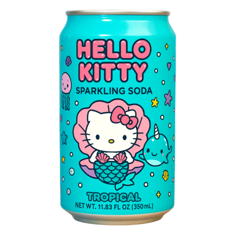 Hello Kitty Sparkling Soda Tropical