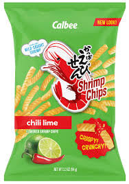 Calbee Shrimp Chips Chili Lime
