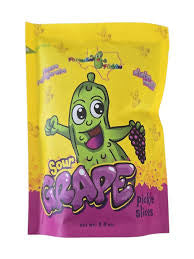 Sour grape pickle slices