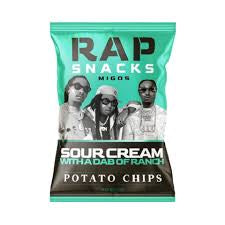 Rap Snacks Migos Sour Cream With A Dab Of Ranch