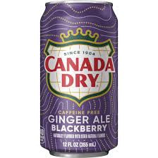 Canada Dry ginger ale blackberry caffeine free