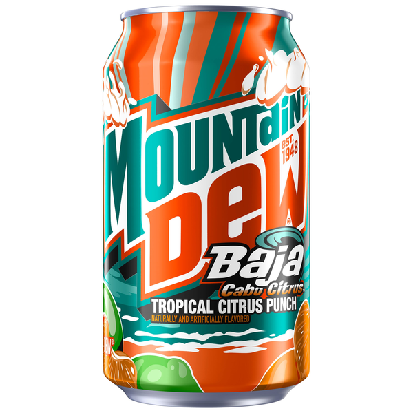 Mountain Dew Baja cabo citrus tropical citrus punch