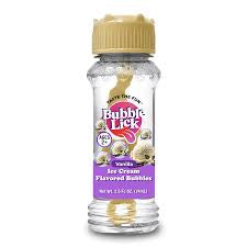 Bubble lick vanilla ice cream flavor