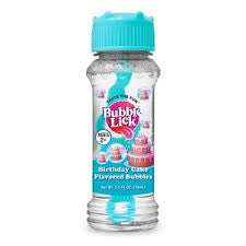 Bubble lick birthday cake flavored