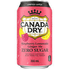 Canada Dry strawberry lemonade ginger ale zero sugar