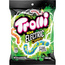 Trolli sour electric crawlers