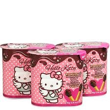 Hello kitty breadsticks with hazelnut cocoa spread