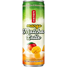 Mango matcha latte
