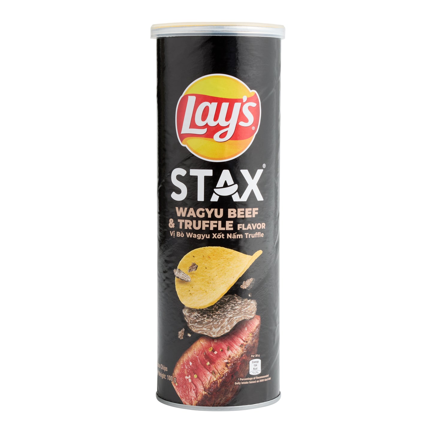 Lays Stax wagyu Beef & Truffle