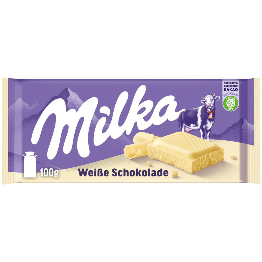 Milka Weibe Schokolade White Chocolate